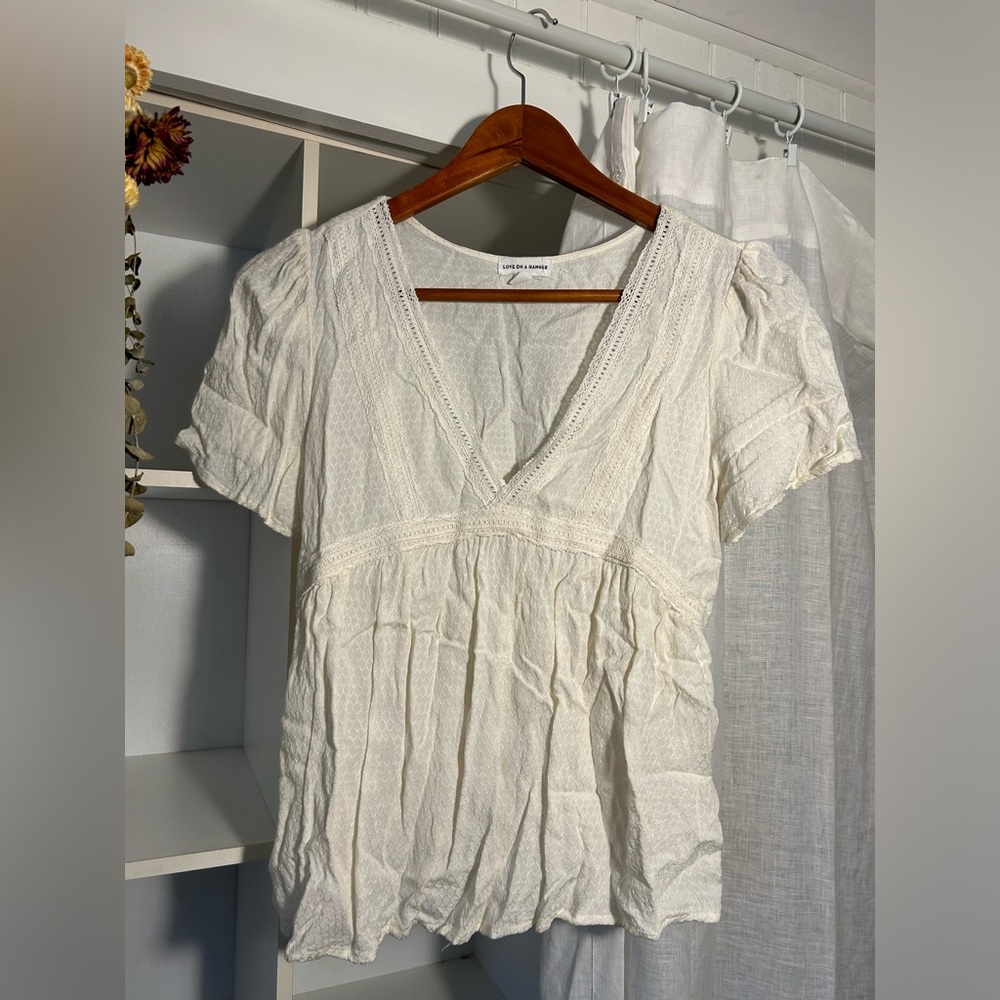 Sweet Love on a Hanger Cotton Blouse